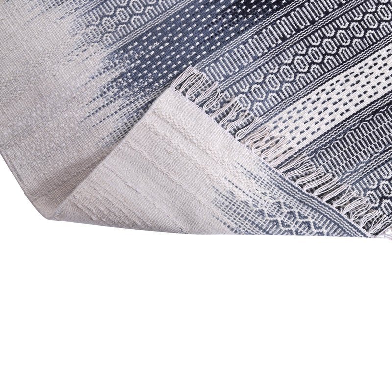 Natural Black And Geometric Pattern, Wool PEQURA Rug