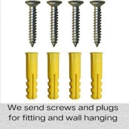 Onlinecraft Matte Finish Wood Wall Shelf (Black, Brown, L 50 x W 15 x H 50 cm) , Set of 1