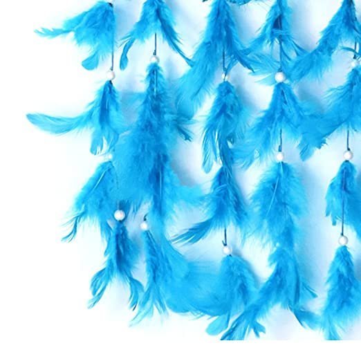 RPH Handicrafts Dream Catcher | Best for Bedroom Wall, Room Hanging, Wall Decor, Gift and Decoration Size 20 x 65 cm (Blue)