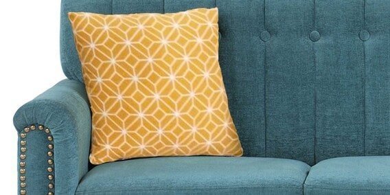 Elora 3+2 Sofa Set in Teal Green Colour