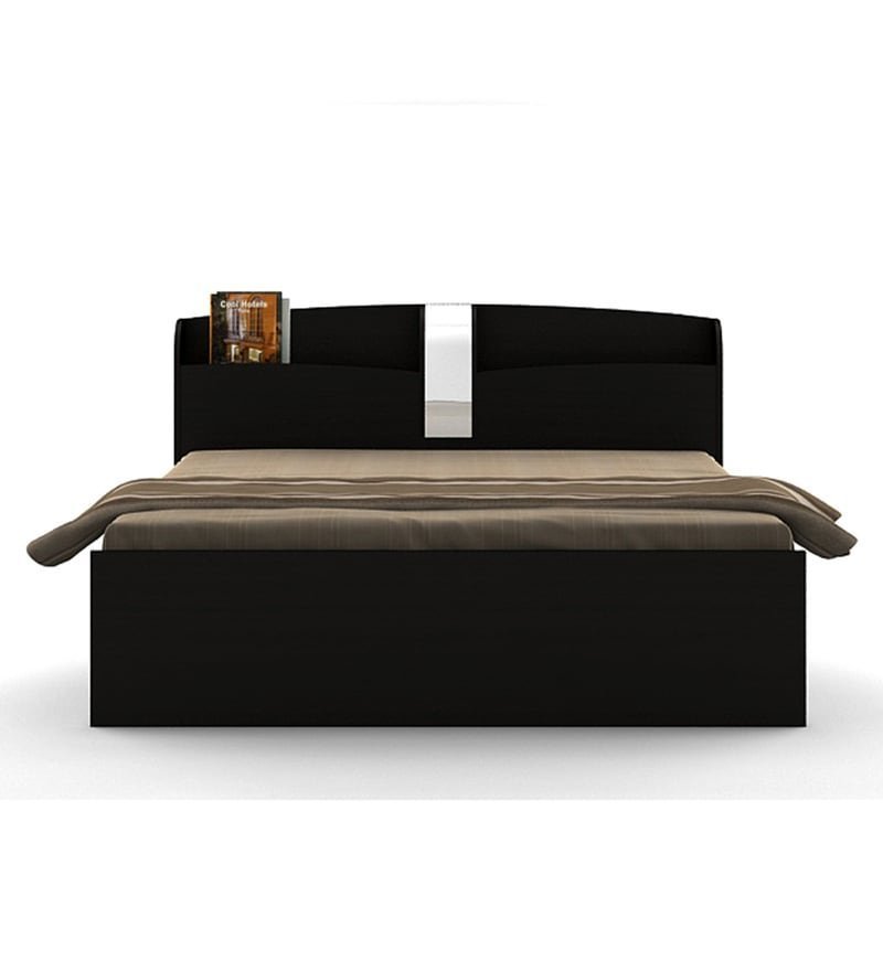 Kosmo Imperial Queen Size Bed with Drawer Storage in Natural Wenge Finish
