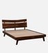Live Edge Solid Wood Queen Size Bed In Tubbaq Finish