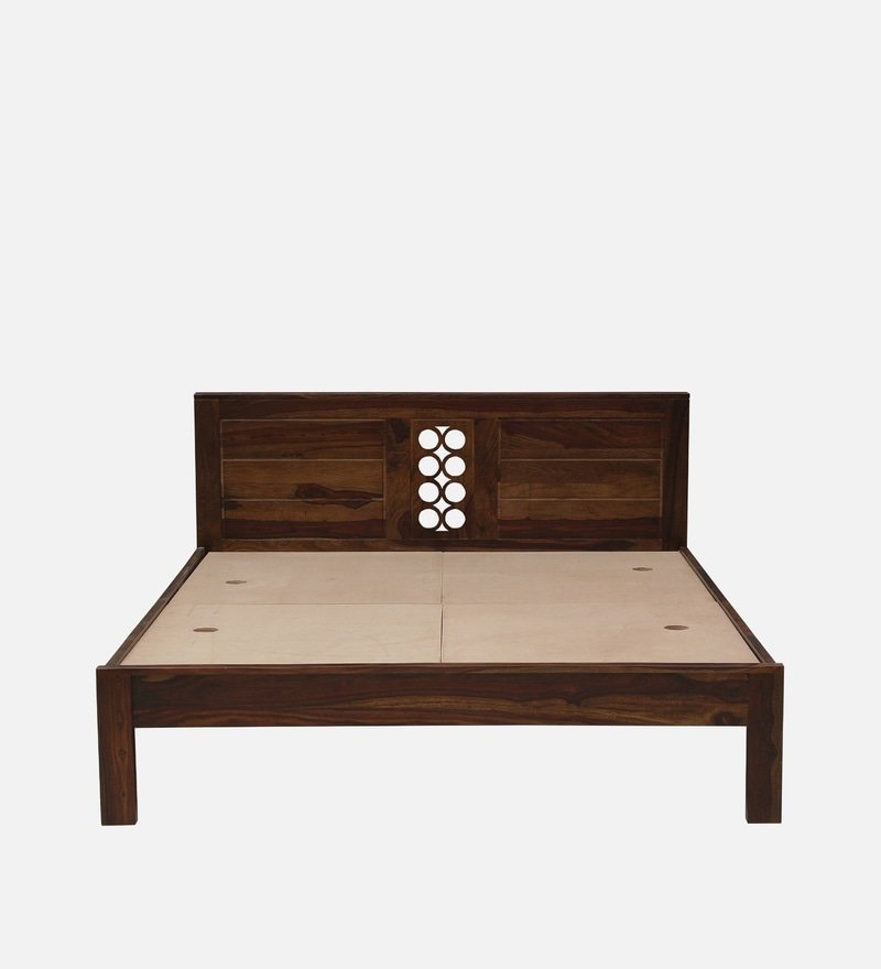 Lorenzo Solid Wood King Size Bed In Provincial Teak Finish